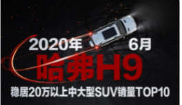 后普拉多时代最大赢家 哈弗H9跻身中大型SUV销量TOP10