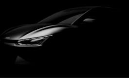 <b>起亚公布首款电动车型 EV6预告图</b>